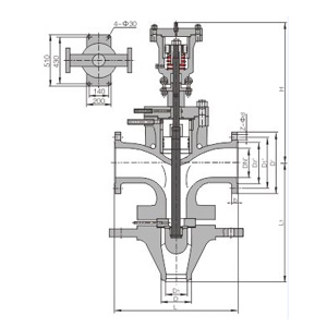 High pressure main safety valveA69Y DN150