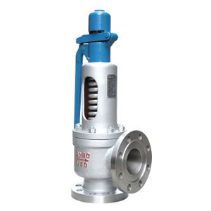 Spring loaded full lift safety valve with a leverA48Y-C