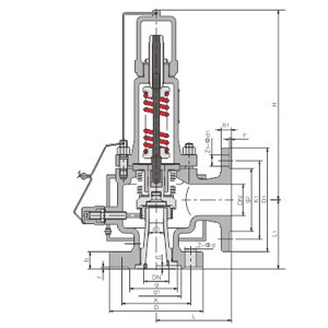 Insulation back pressure balanced bellows full lift type safety valveBWA42Y